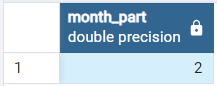postgresqlで日付から月を抽出する postgresqlで日付から月を抽出する 1