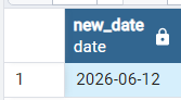 PostgreSQL で現在の日付に年を追加する 2