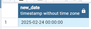 PostgreSQL で日付に年を追加する 1