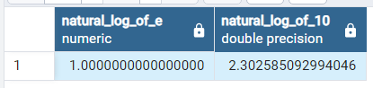 PostgreSQL の対数 – LOG()、LN()、LOG10() 関数 2