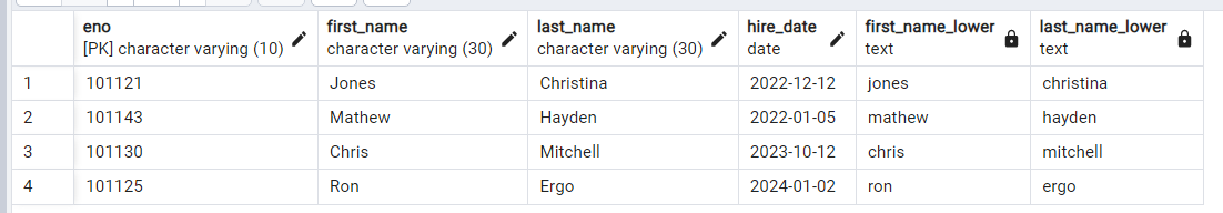 PostgreSQL で列を小文字に変換する - LOWER() 3