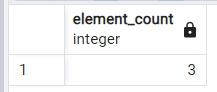 PostgreSQLの配列要素の数を数える 1