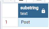 PostgreSQLの列の部分文字列を抽出する 1