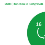 PostgreSQLで列の平方根を取得する - SQRT()関数 1