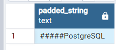 PostgreSQL の列の左パッド - LPAD() 2