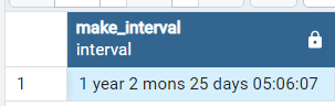 PostgreSQL MAKE_INTERVAL() 関数 13