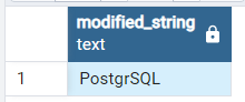 PostgreSQLの文字列から特定の文字を削除する 1