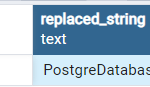 PostgreSQLの列の文字列を置き換える – REPLACE() 関数 1