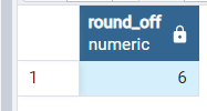 PostgreSQL で列を丸める (Round() 関数) 1