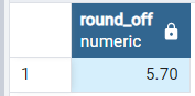 PostgreSQL で列を丸める (Round() 関数) 2
