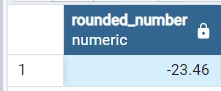 PostgreSQL で列を丸める (Round() 関数) 5
