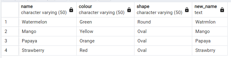 PostgreSQL の TRANSLATE() 関数 4