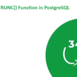 PostgreSQLで列の値を切り捨てる (TRUNC() 関数) 1