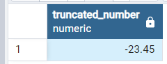 PostgreSQLで列の値を切り捨てる (TRUNC() 関数) 5