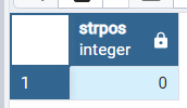 PostgreSQL の strpos() 関数 2