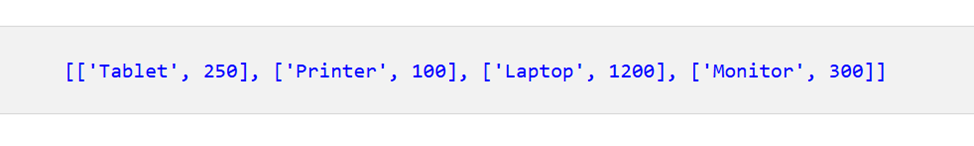 Pandas DataFrame をリストに変換する方法 1