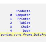 Pandas DataFrame をシリーズに変換する方法 1