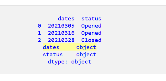 Pandas DataFrame で文字列を日付時刻に変換する方法 1