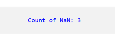 Pandas DataFrame 内の NaN 値をカウントする 2