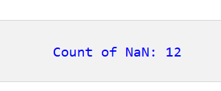 Pandas DataFrame 内の NaN 値をカウントする 3
