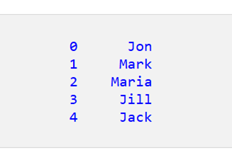 リストからPandasシリーズを作成する方法 2