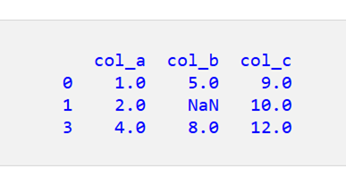 Pandas DataFrame で NaN 値を含む行を削除する方法 2