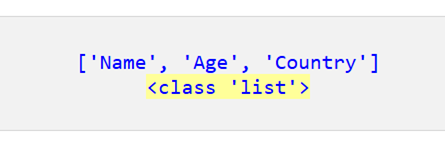 Pandas DataFrame のすべての列名のリストを取得する 3