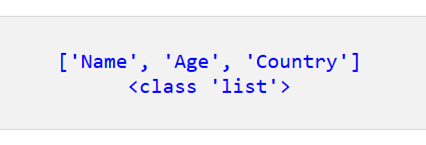 Pandas DataFrame のすべての列名のリストを取得する 4